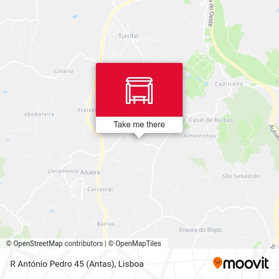 R António Pedro 45 (Antas) map