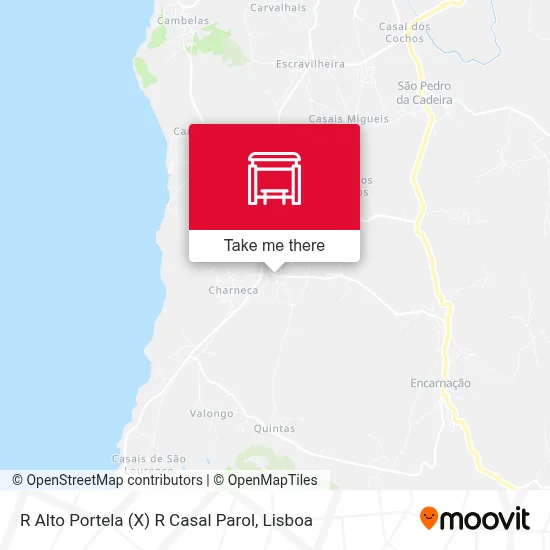 R Alto Portela (X) R Casal Parol map