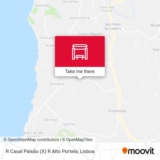 R Casal Paixão (X) R Alto Portela map