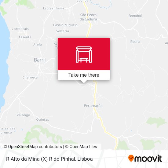 R Alto da Mina (X) R do Pinhal map