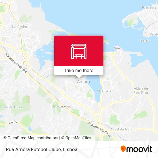 Rua Amora Futebol Clube map