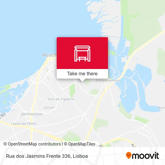 Rua dos Jasmins Frente 336 map