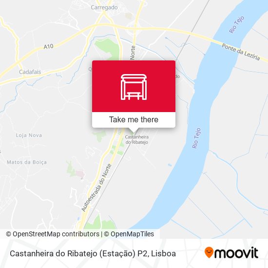 Castanheira do Ribatejo (Estação) P2 mapa