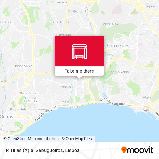 R Tilias (X) al Sabugueiros map