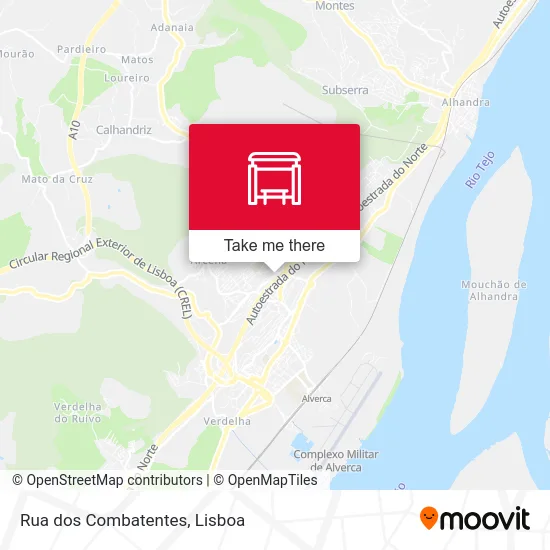 Rua dos Combatentes map