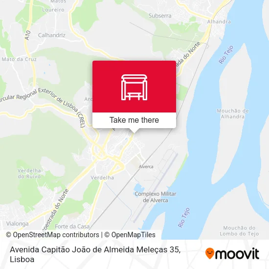 Avenida Capitão João de Almeida Meleças 35 map