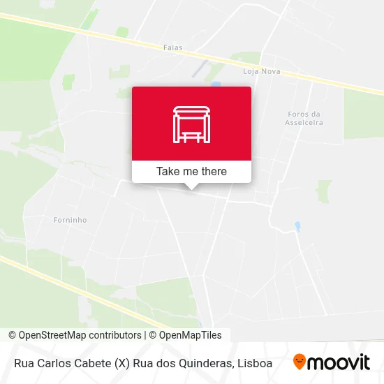 Rua Carlos Cabete (X) Rua dos Quinderas map