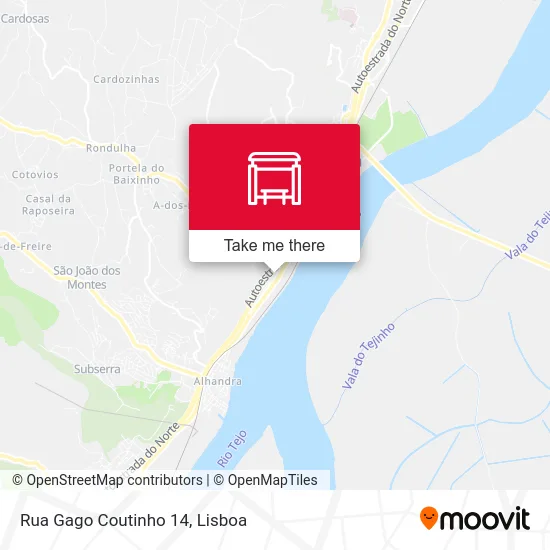 Rua Gago Coutinho 14 map