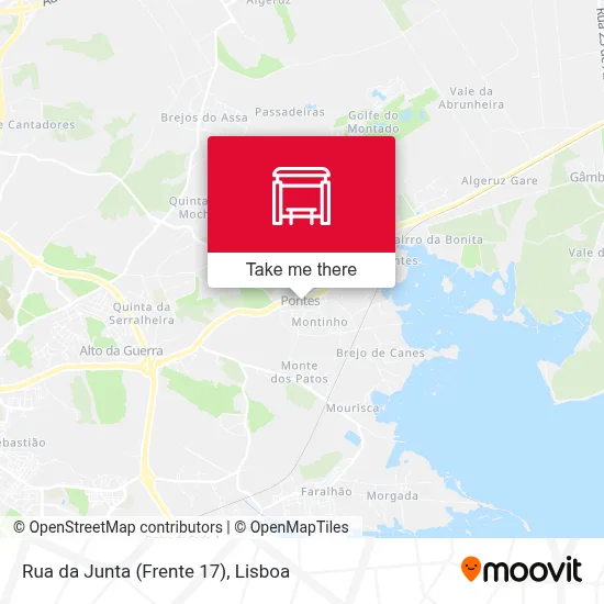 Rua da Junta (Frente 17) mapa