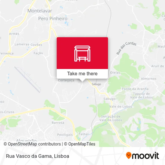 Rua Vasco da Gama map