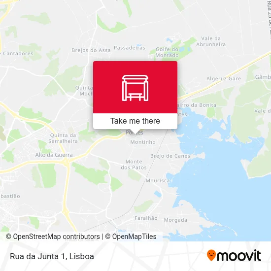 Rua da Junta 1 mapa