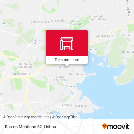 Rua do Montinho 62 map