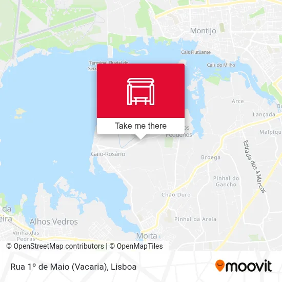 Rua 1º de Maio (Vacaria) map