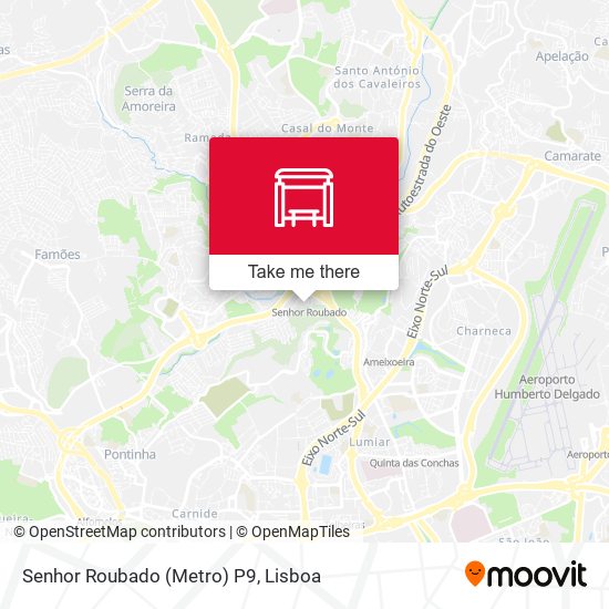 Senhor Roubado (Metro) P9 map