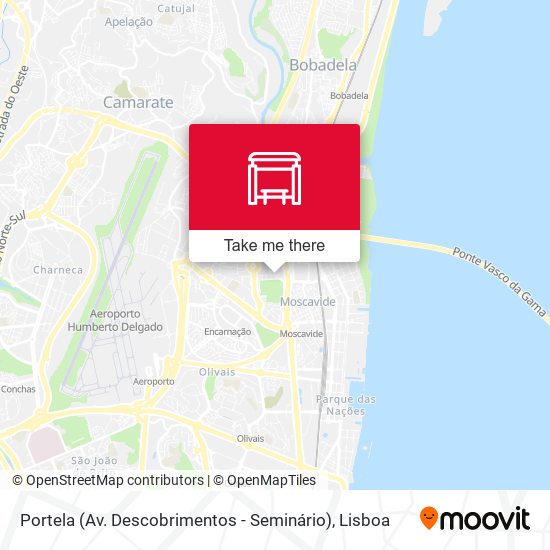 Portela (Av. Descobrimentos - Seminário) mapa