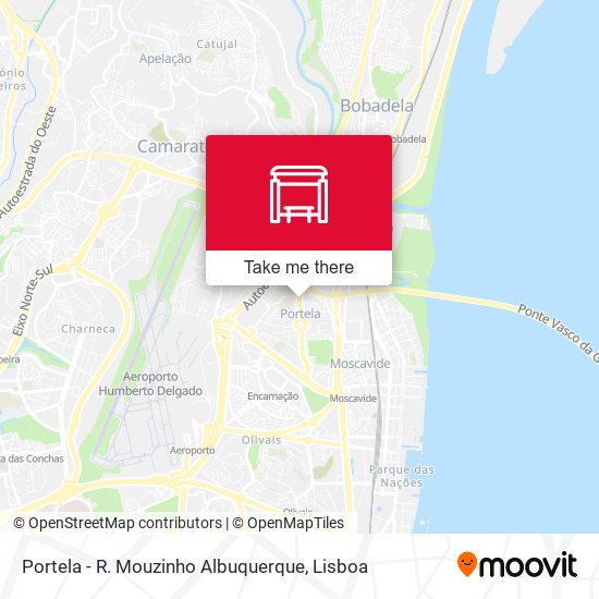 Portela - R. Mouzinho Albuquerque mapa