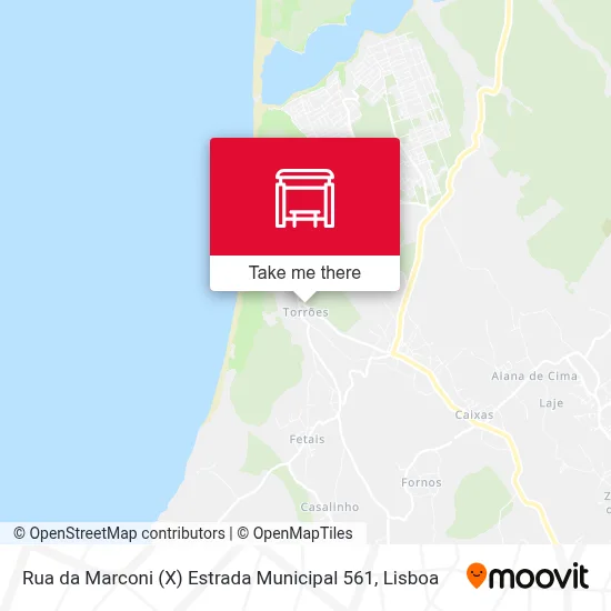 Rua da Marconi (X) Estrada Municipal 561 map