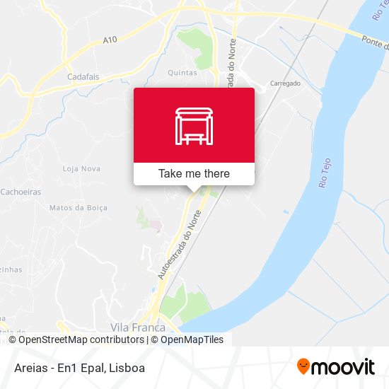 Areias - En1 Epal mapa