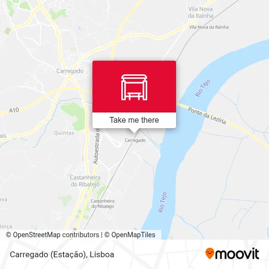 Carregado (Estação) map