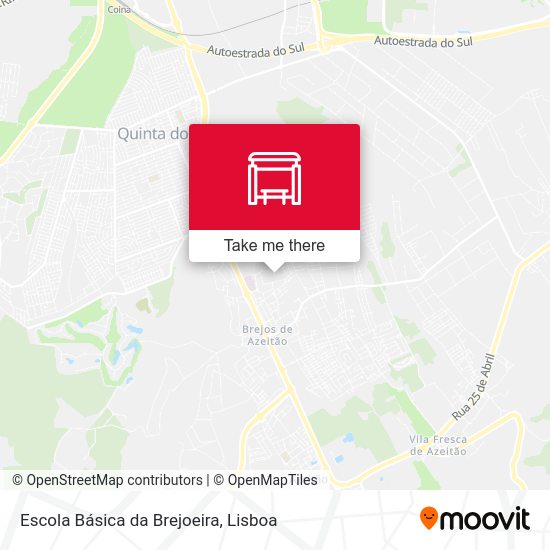 Escola Básica da Brejoeira mapa