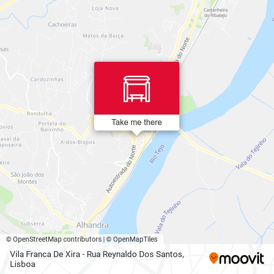 Vila Franca De Xira - Rua Reynaldo Dos Santos mapa