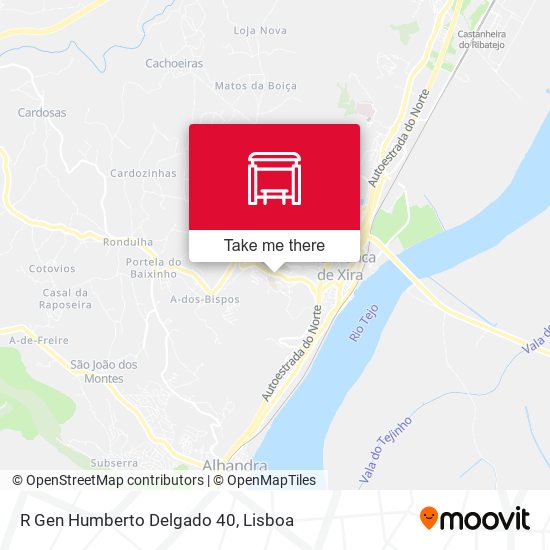 R Gen Humberto Delgado 40 mapa