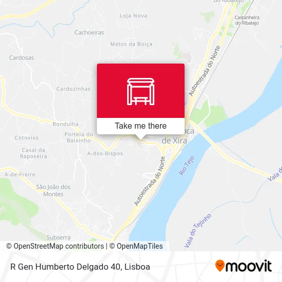 R Gen Humberto Delgado 40 map