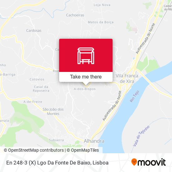 En 248-3 (X) Lgo Da Fonte De Baixo mapa