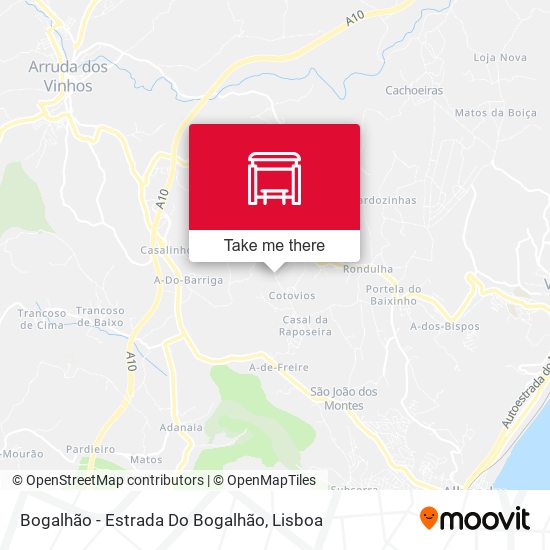 Bogalhão - Estrada Do Bogalhão map