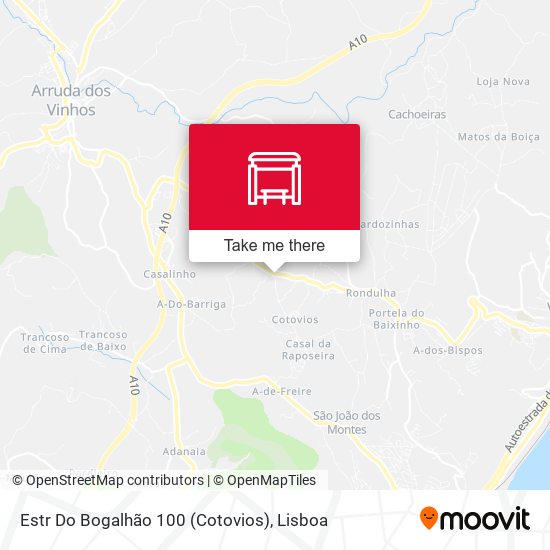 Estr Do Bogalhão 100 (Cotovios) mapa