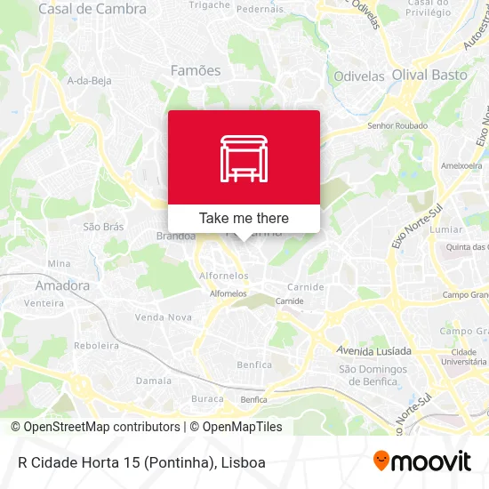 R Cidade Horta 15 (Pontinha) map