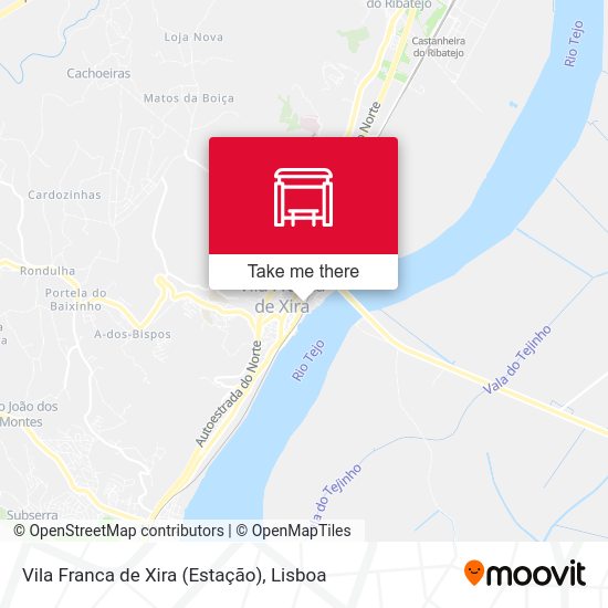 Vila Franca de Xira (Estação) mapa