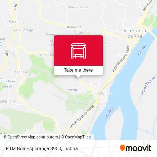 R Da Boa Esperança 3950 map