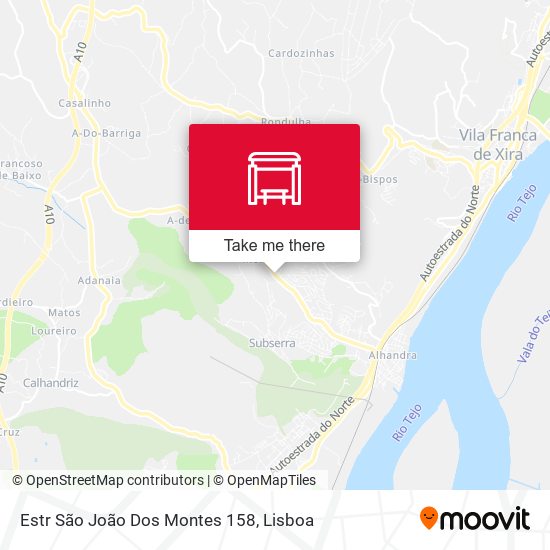 Estr São João Dos Montes 158 mapa