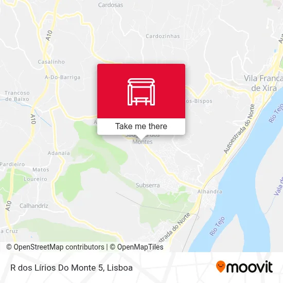 R dos Lírios Do Monte 5 mapa