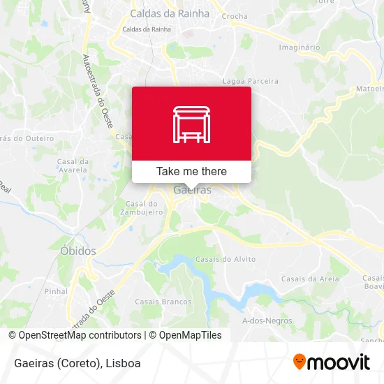 Gaeiras (Coreto) map