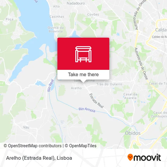 Arelho (Estrada Real) map