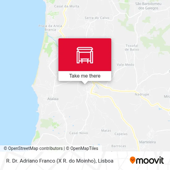 R. Dr. Adriano Franco (X R. do Moinho) map