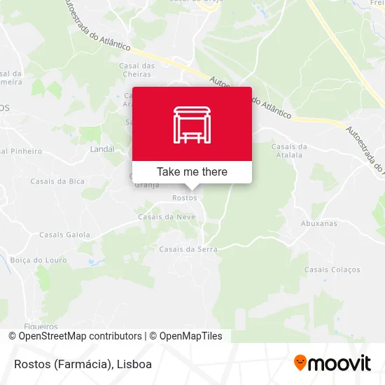 Rostos (Farmácia) map