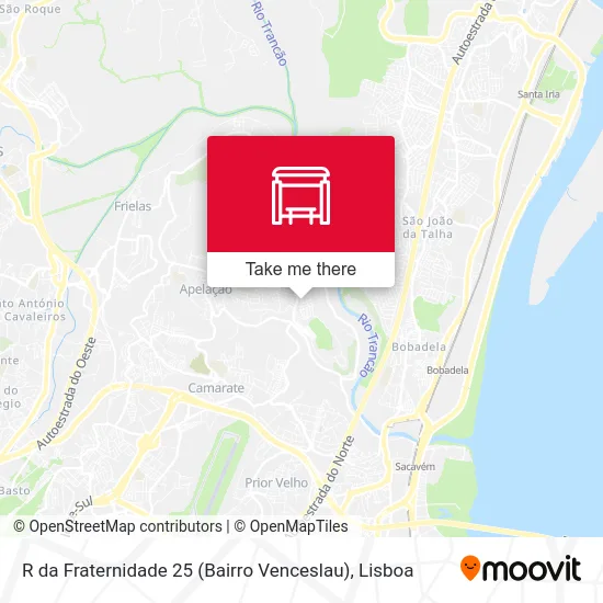 R da Fraternidade 25 (Bairro Venceslau) map