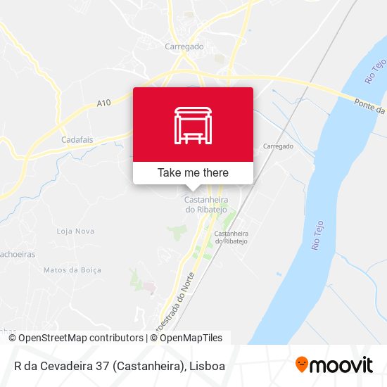 R da Cevadeira 37 (Castanheira) map