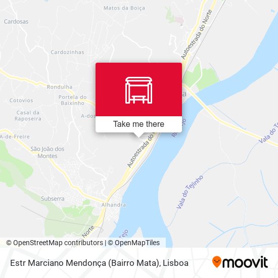 Estr Marciano Mendonça (Bairro Mata) mapa