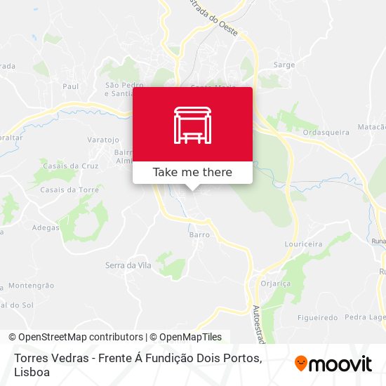 Torres Vedras - Frente Á Fundição Dois Portos map