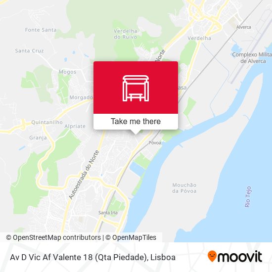 Av D Vic Af Valente 18 (Qta Piedade) map