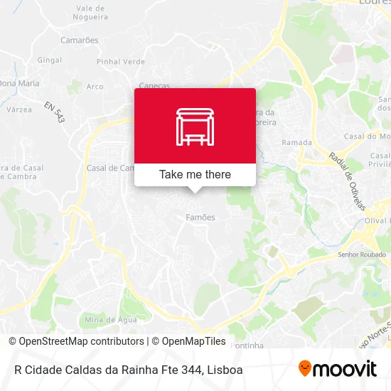 R Cidade Caldas da Rainha Fte 344 map