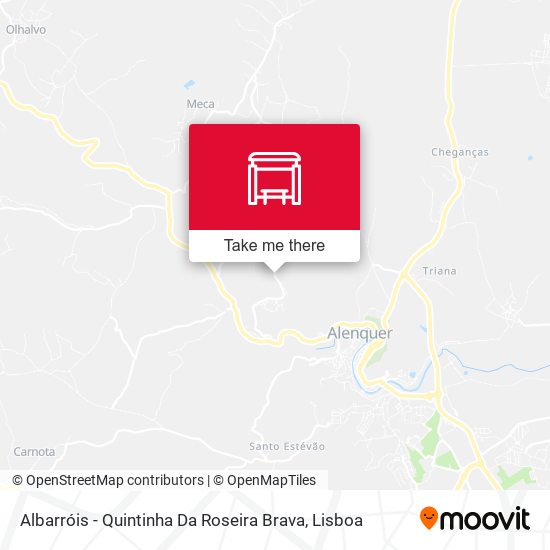 Albarróis - Quintinha Da Roseira Brava mapa