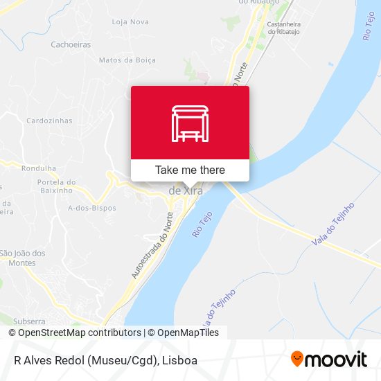 R Alves Redol (Museu/Cgd) mapa