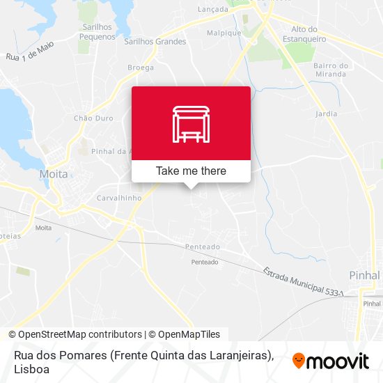 Rua dos Pomares (Frente Quinta das Laranjeiras) map