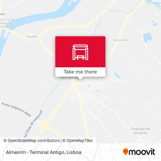 Almeirim - Terminal Antigo mapa