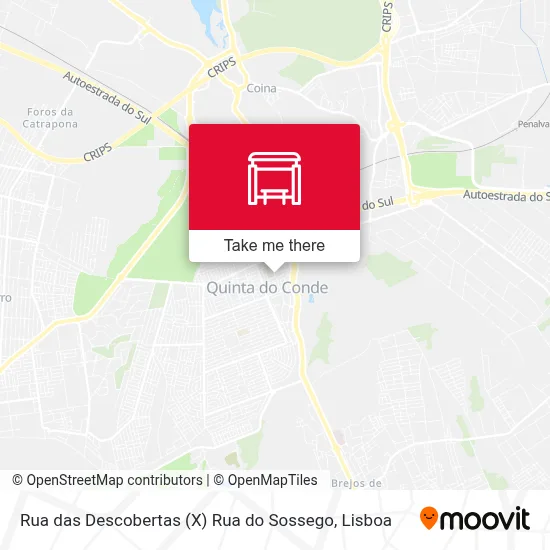 Rua das Descobertas (X) Rua do Sossego map